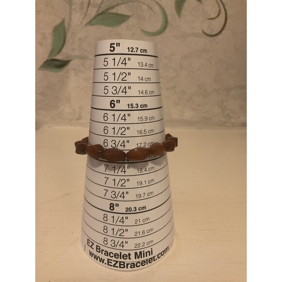 Brown Beaded Stretch Bracelet Set For Women - Picture 6 of 7